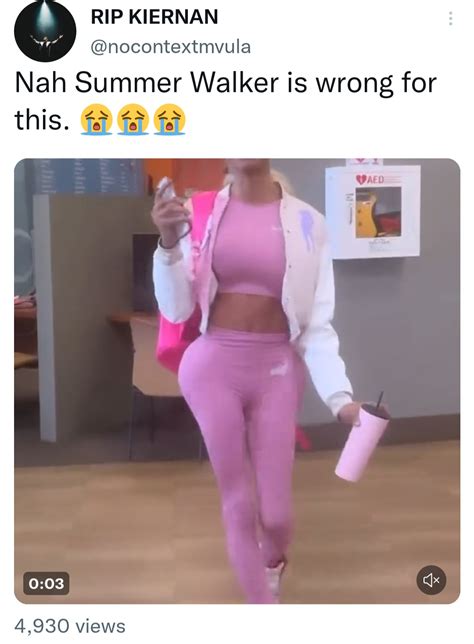 "She's wrong for this" US singer Summer Walker trends after sharing gym ...
