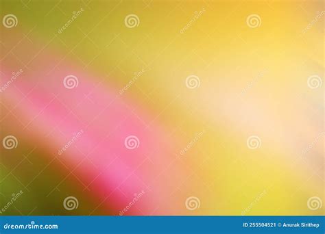 Blurred Background Pink Mixed Yellow Green Abstract Multi Color ...