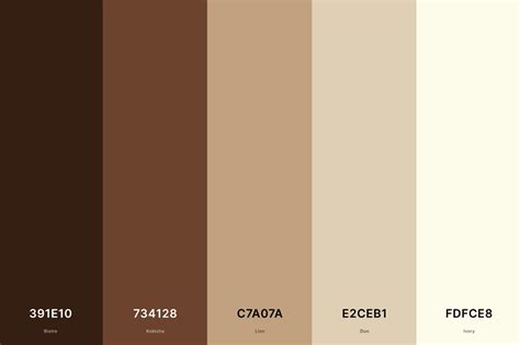 25+ Best Cream Color Palettes with Names and Hex Codes | Pantone colour ...