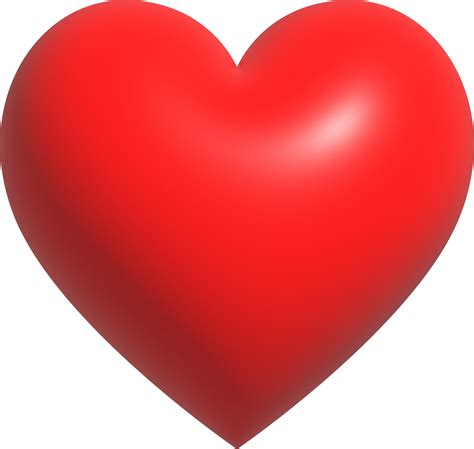 Red heart shape icon, Like or Love symbol for Valentine's day, 3D ...
