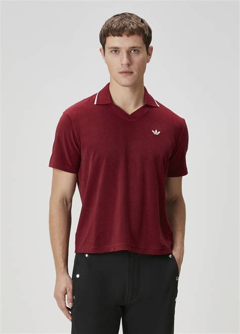 Adidas - Burgundy Polo T-Shirt