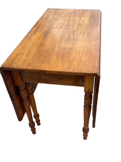 Late 19th Century Antique Farmhouse Solid Chestnut Gateleg Table For ...