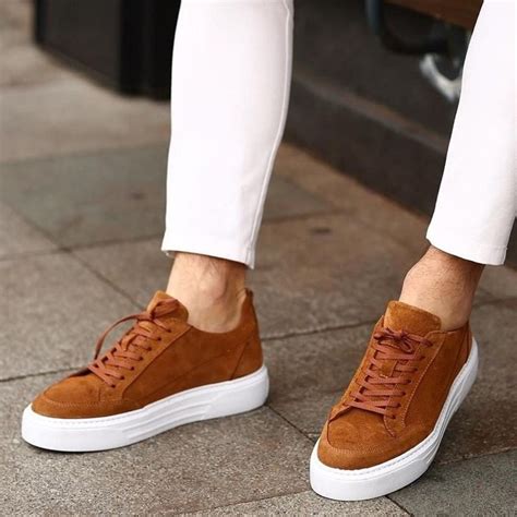 Handmade Genuine Leather Men Sneaker Mens Casual Shoes Daily Men ...