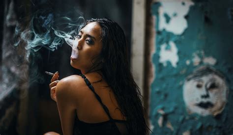 Download Sexy Asian Girl Smoking Wallpaper | Wallpapers.com