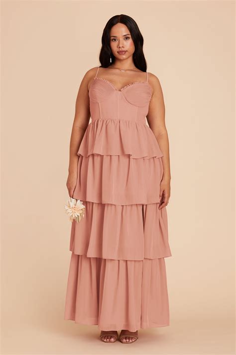 Plus Size Dusty Rose Dress