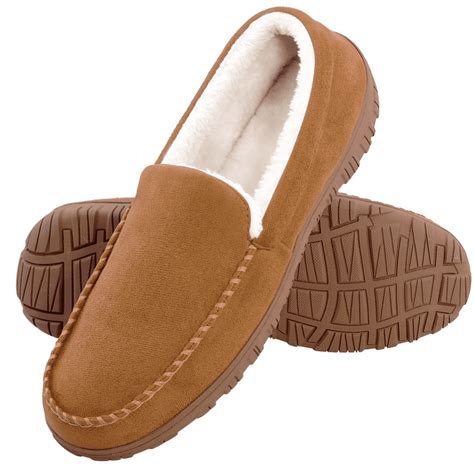 NHU Men's Slippers Mens Moccasin Slippers Indoor Outdoor House Slippers ...