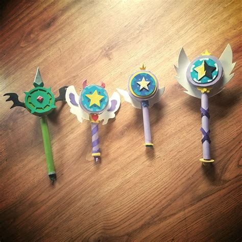 Star vs the forces of evil different wands. All hand made by me from ...