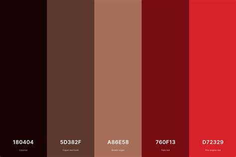 20 Brown Color Palettes with Names and Hex Codes