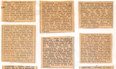 Windsor Star OBITUARIES 1978 - Ontario Ancestors