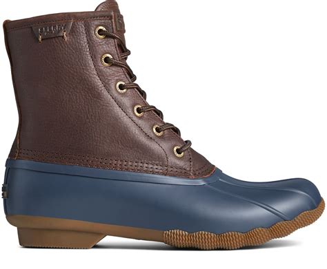 Men's Saltwater Duck Boot - Brown/Navy [sperry shoes 0660] - $91.00 ...