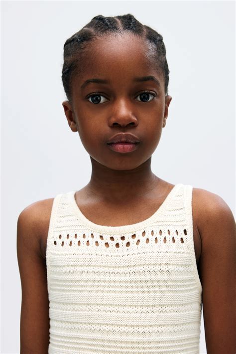 Knit Cotton Dress - White - Kids | H&M US