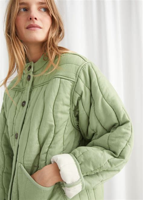 Womens Green Quilted Jacket Uk at Seth Darcy-irvine blog