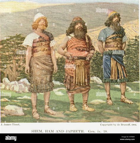 Shem, Ham and Japheth Stock Photo - Alamy