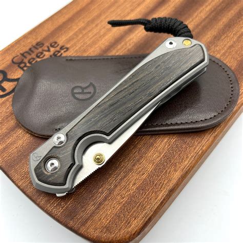 Chris Reeve Knives Large Sebenza 31 Drop Point Magnacut/ DOUBLE GOLD L ...