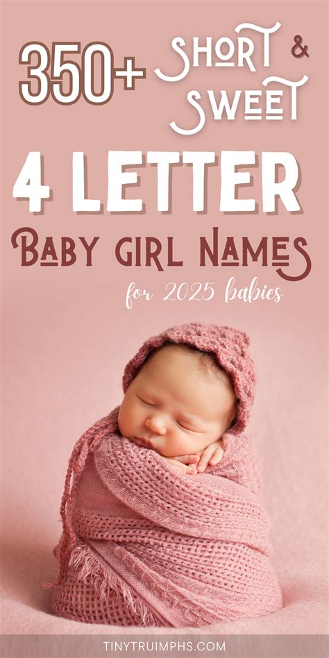 350+ Short 4 Letter Girl Names That Are Sweet & Stylish