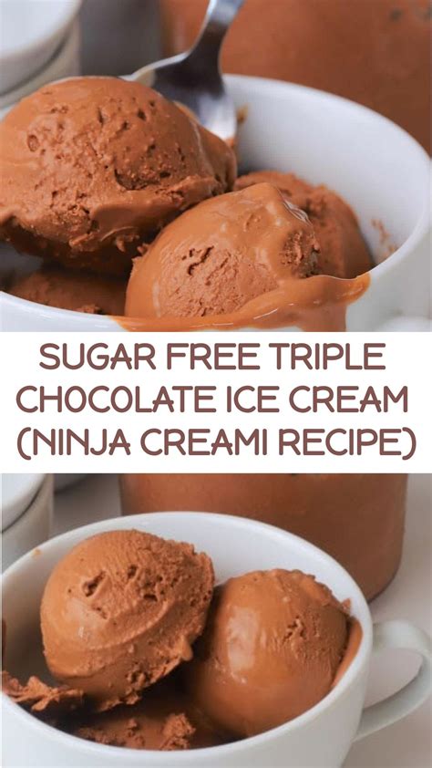Sugar Free Triple Chocolate Ice Cream (Ninja Creami Recipe) in 2025 ...