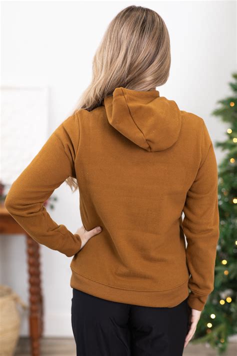 Light Brown Hooded Sweatshirt · Filly Flair