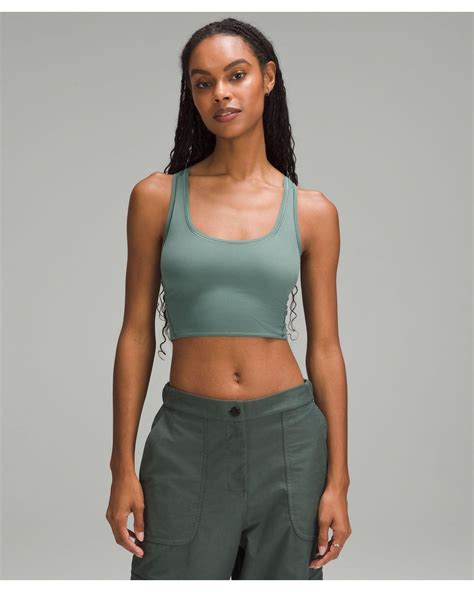 lululemon athletica Wundermost Ultra-soft Nulu Scoop-neck Cropped Tank ...