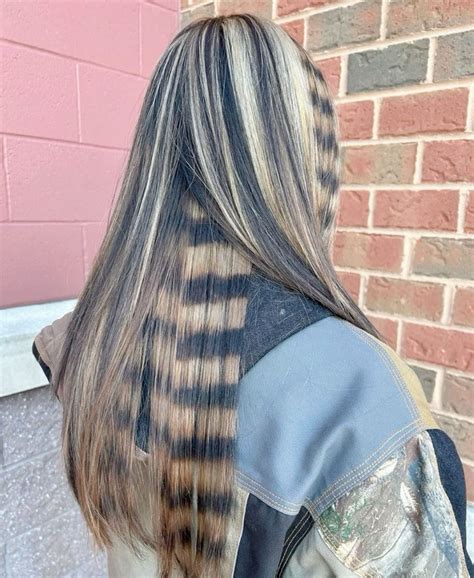 Animal hair color | Dirty blonde hair with black streaks, Dirty blonde ...