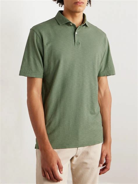 Peter Millar - Journeyman Pima Cotton-Jersey Polo Shirt - Green Peter ...