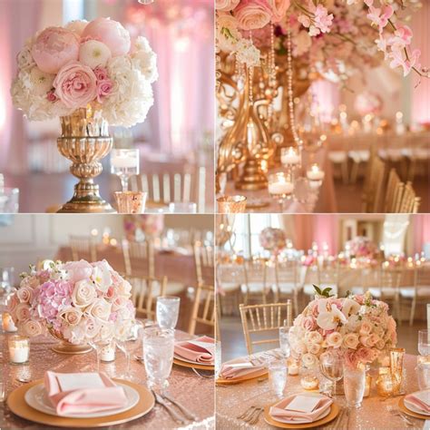 10 Creative Pink and Gold Wedding Decor Ideas - Yeah Weddings
