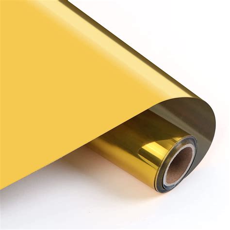 44121635 Rollo de vinil textil 30cm x 50cm. Color Dorado espej – Happy ...