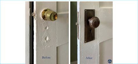 Before & After ~ Putting Back Appropriate Door Hardware - Your Historic House
