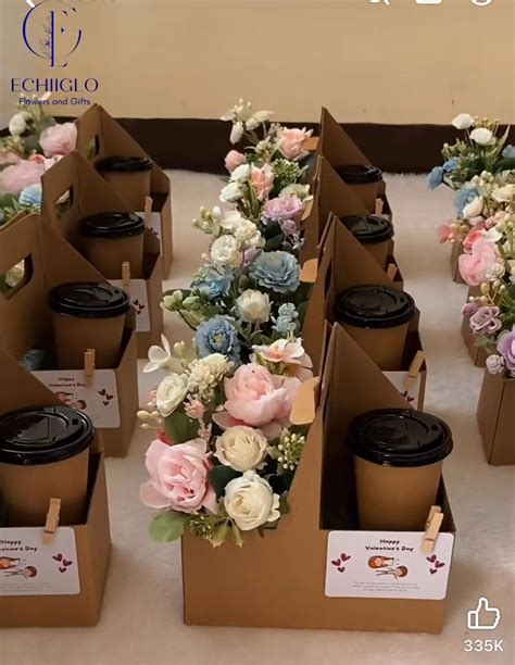 Valentine's Day Gift Boxes with Flowers