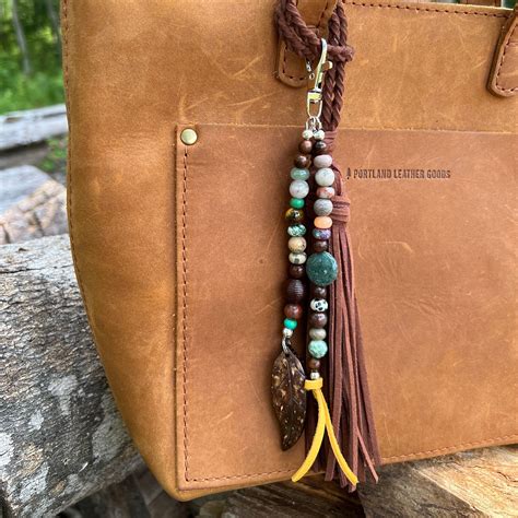 Boho Beaded Bag Charm - Boho Western Bead Charm for Handbag or Purse ...