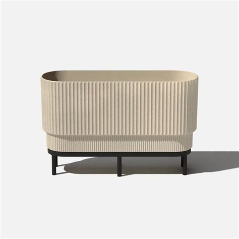 Veradek Outdoor Demi Series Raised Long Plastic Stone Planter - Sand ...