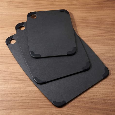 Epicurean Black Paper Composite Non-Slip Cutting Boards | Crate & Barrel