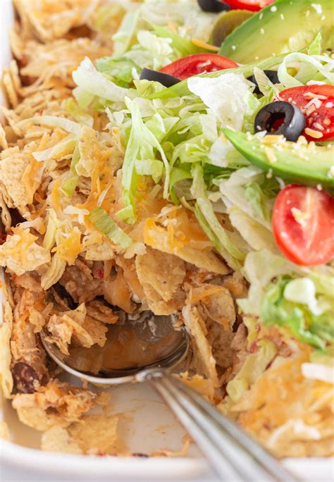 Easy Chicken Taco Casserole - Practically Homemade