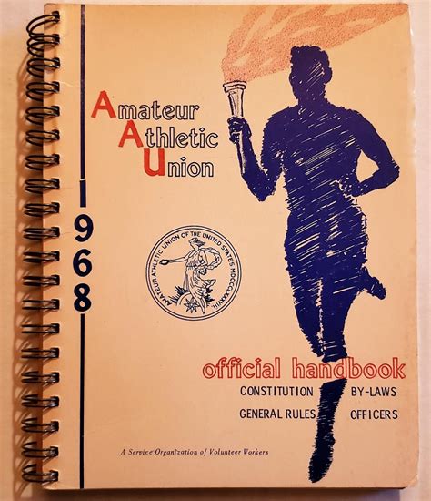 Amateur Athletic Union Official Hamdbook 1968 by Amateur Athletic Union ...