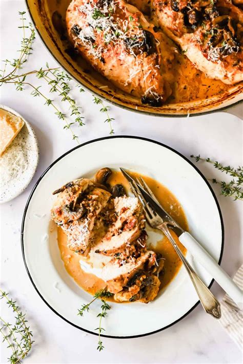 Gourmet Stuffed Chicken Marsala - Lena's Kitchen