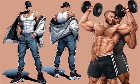 Draw gay bara muscle, yaoi, nsfw, fan art, fanart, oc comic, gay ...
