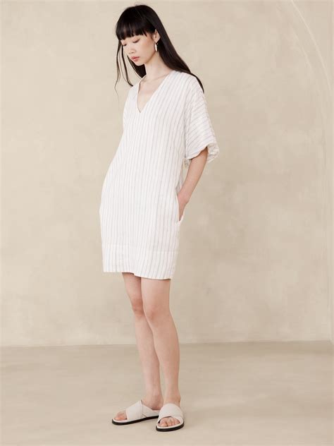 Livia Linen Mini Dress | Banana Republic