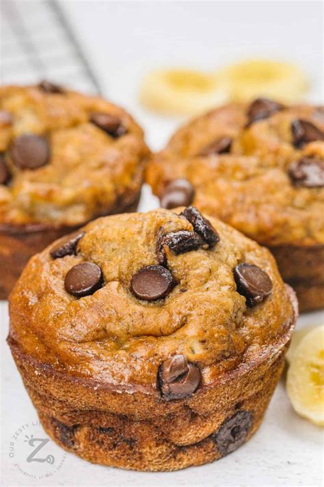 Healthy Banana Muffin Recipe (No Sugar Added!) - Our Zesty Life