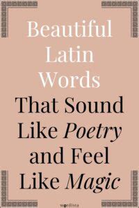 120+ Beautiful Latin Words and Phrases With Meanings for Tattoos ...