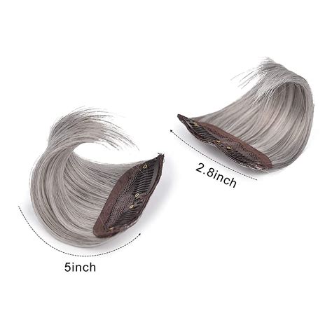 REECHO 5 inch Short Thick Hairpieces Adding Extra Hair Volume Clip in Hair Extensions Hair ...
