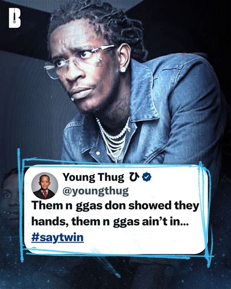 Bars | Who do y’all think Young Thug is talking about⁉️😳 | Instagram