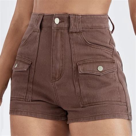 SHEIN Women's Brown Shorts | Depop