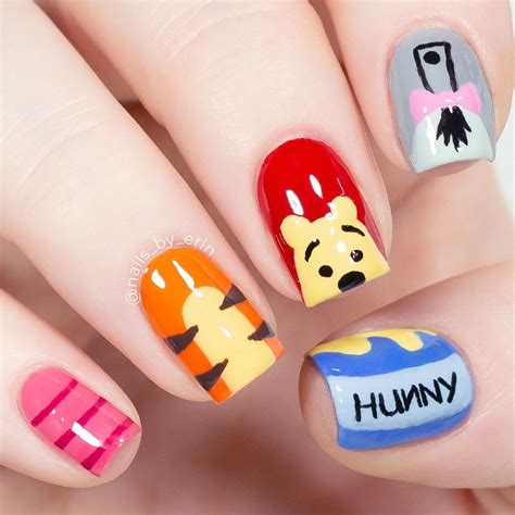 Winnie The Pooh Nail Art
