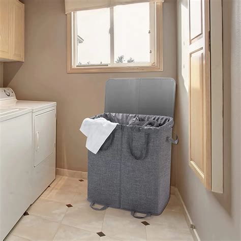 Laundry Hamper Double Lid at Bruce Macias blog