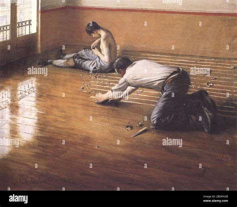Gustave Caillebotte-Floor-scrapers (1876 Stock Photo - Alamy