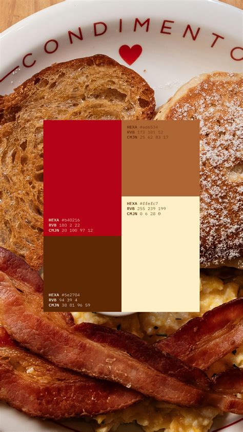 Palette de couleur gourmande | Food colors palette, Color palette, Bakery