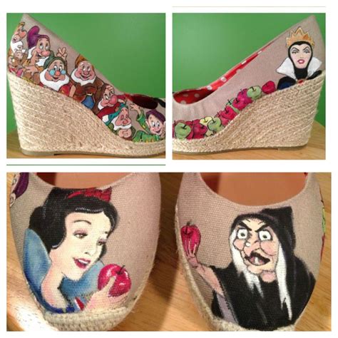 Snow White custom painted shoes! Loris Figment on Facebook! | Custom ...