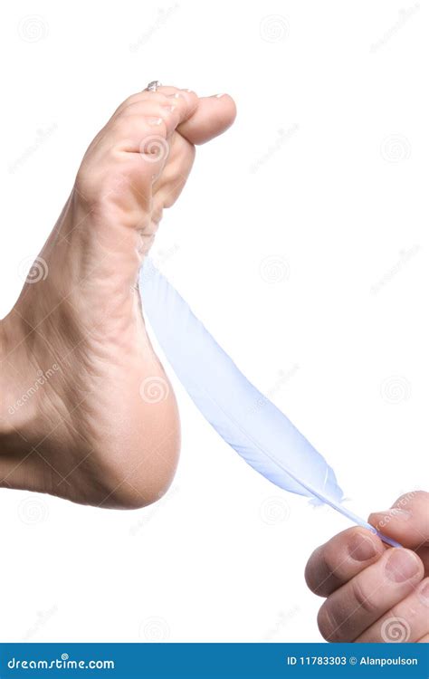 Hand Tickling Foot with Feathers Stock Image - Image of oriental ...