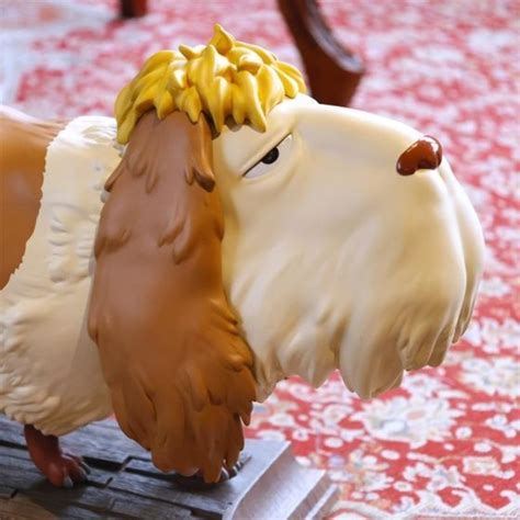 Life-size figure of Studio Ghibli's Howl's Moving Castle dog Heen up ...