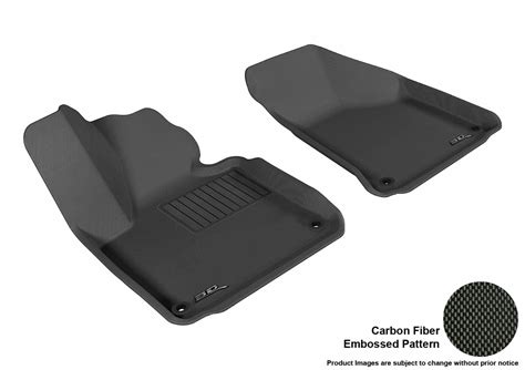 3D MAXpider L1AD00511509 Floor Mat Set; Black; Carbon Fiber Texture ...
