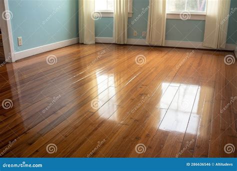 Comparing Clean and Dirty Bamboo Flooring Sections Stock Photo - Image ...